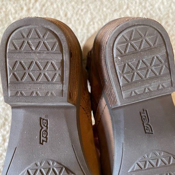 Teva Waterproof Foxy Tall Calf Riding Boots Like New Brown Tan - Picture 8 of 8